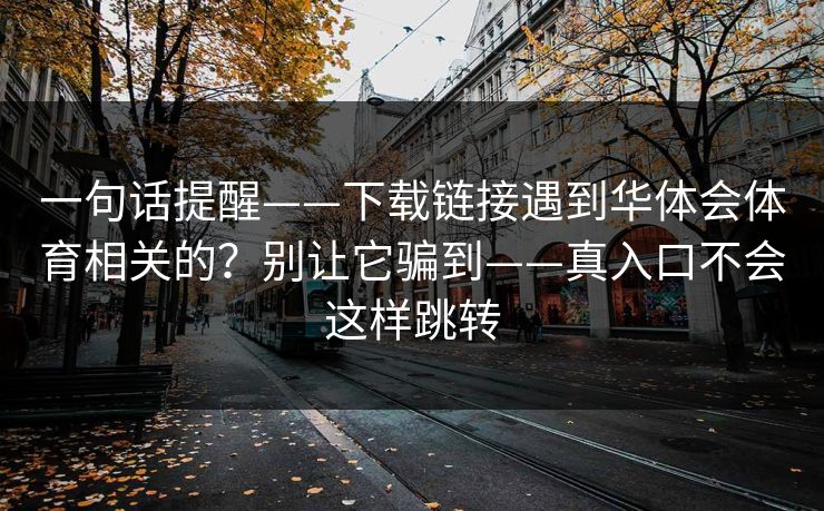 一句话提醒——下载链接遇到华体会体育相关的？别让它骗到——真入口不会这样跳转